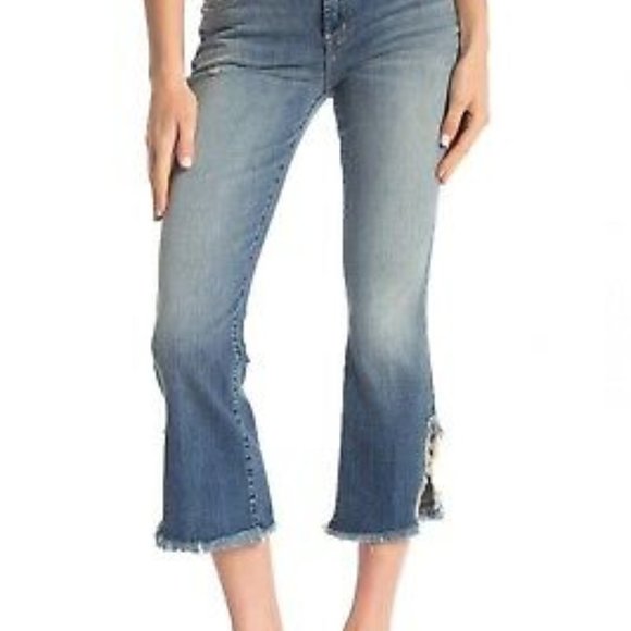 - J Brand – Selena Mid-Rise Crop Boot Jeans jaded